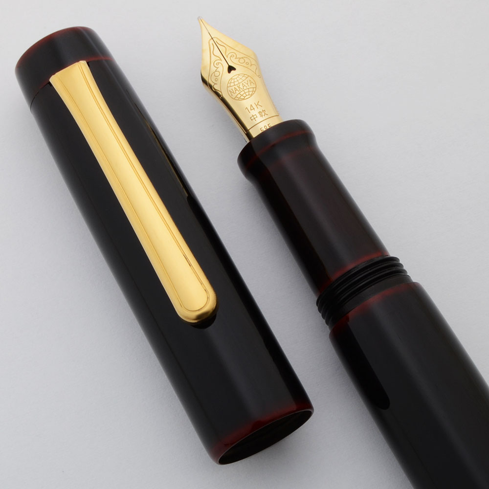 Nakaya Neo Standard Fountain Pen - Kuro-tamenuri, 14k Soft-Med Nib